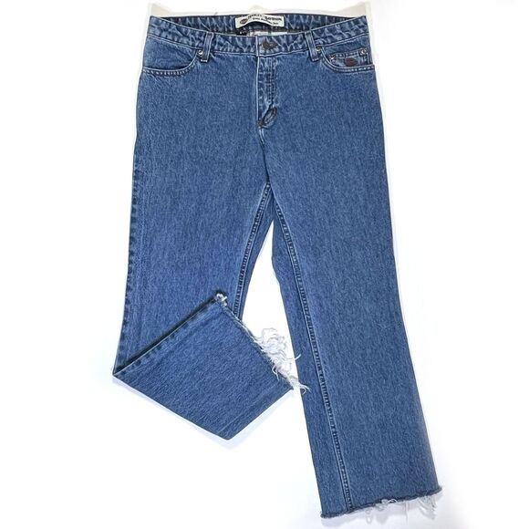 Harley Davidson Bootcut Petite Jeans Frayed Hem - Picture 1 of 9